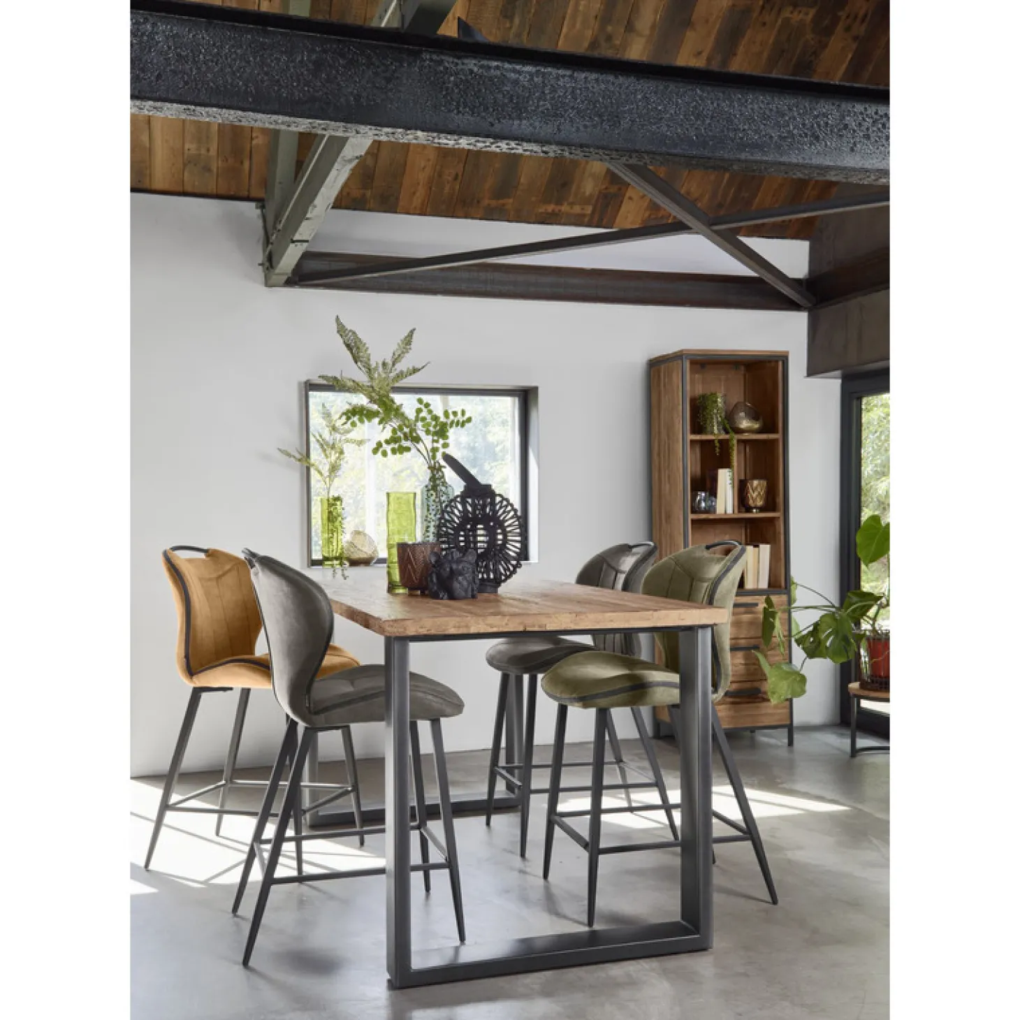 Barkruk Tantini Microvezel taupe