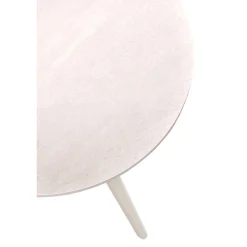 Bijzettafel Cercio Keramiek 60 cm rond wit