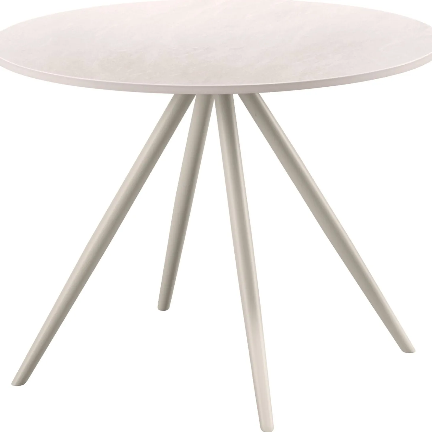 Bijzettafel Cercio Keramiek 60 cm rond wit