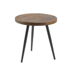 Bijzettafel Fidanza Rond 40 mango bruin