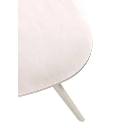 Bijzettafel Fitura Keramiek 60x60 cm vierkant wit