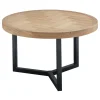 Bijzettafel Vinito 60 cm rond (1 stuk) eiken fineer naturel