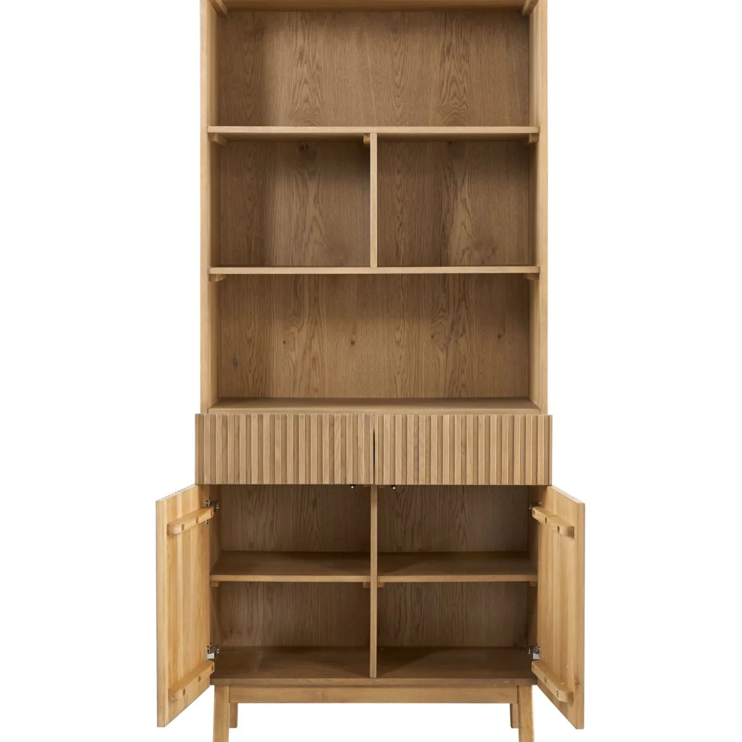 Boekenkast Arrosto Eikenhout 203x90x45 cm light roast