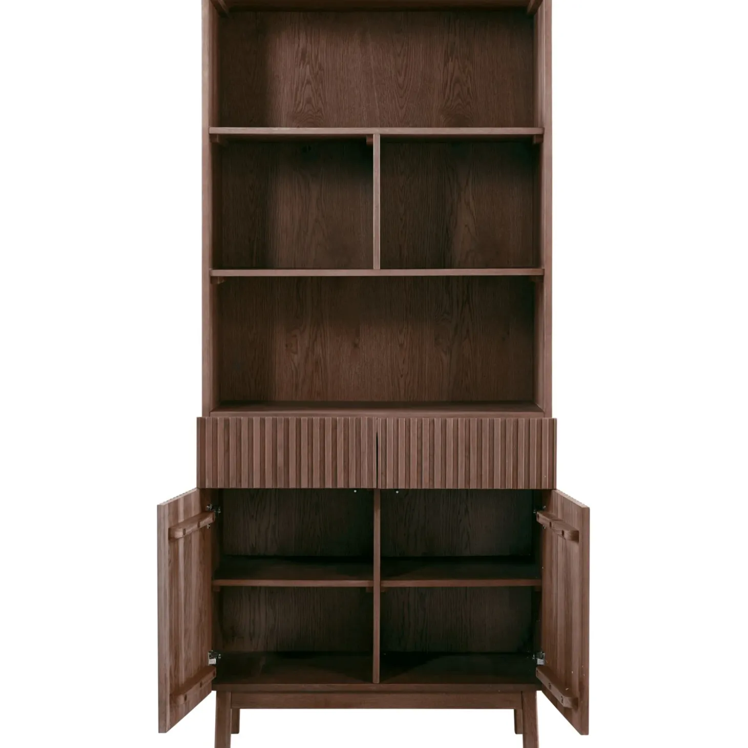 Boekenkast Arrosto Eikenhout 203x90x45 cm Dark Roast