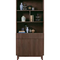 Boekenkast Arrosto Eikenhout 203x90x45 cm Dark Roast