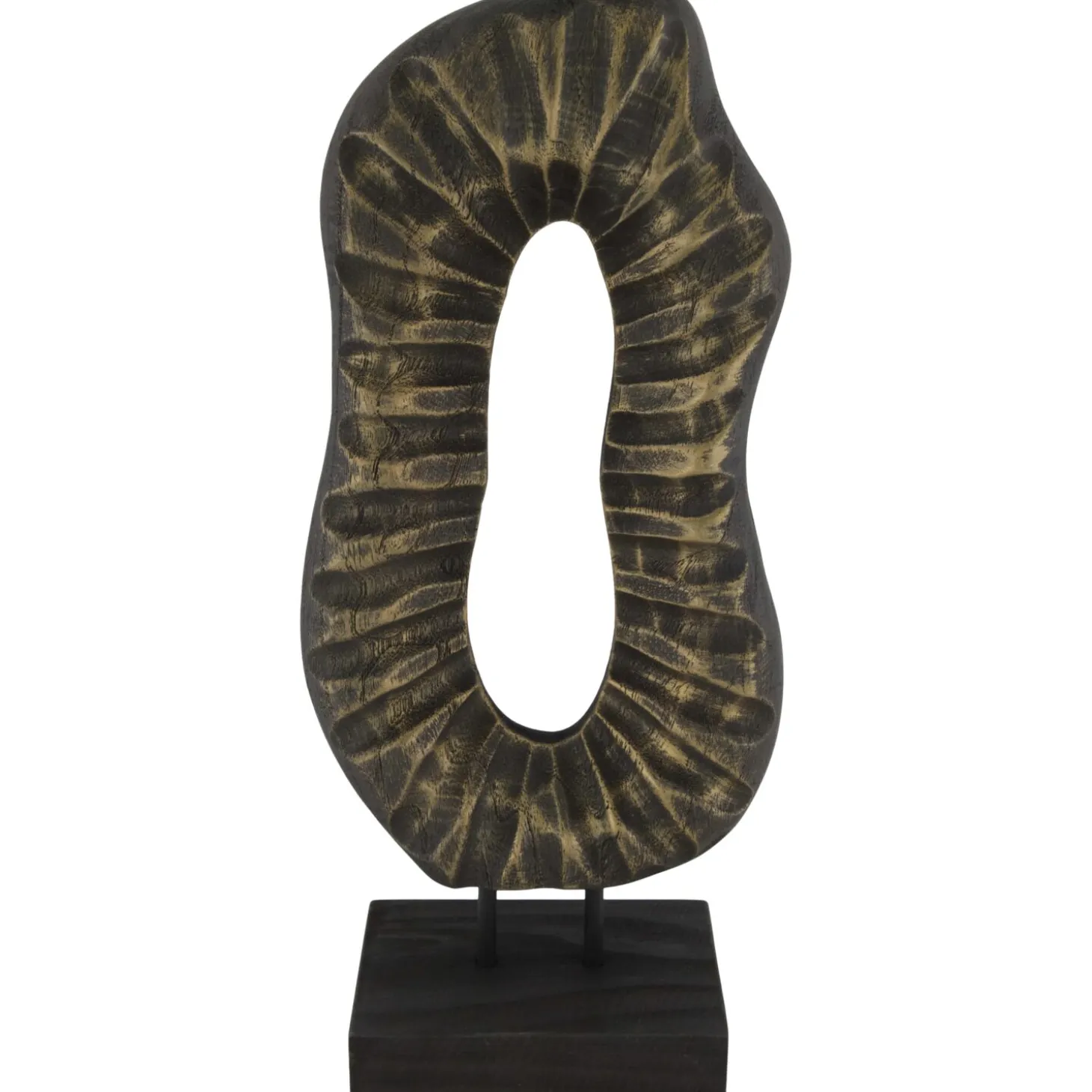 Decoratiebeeld Positano S goud zwart