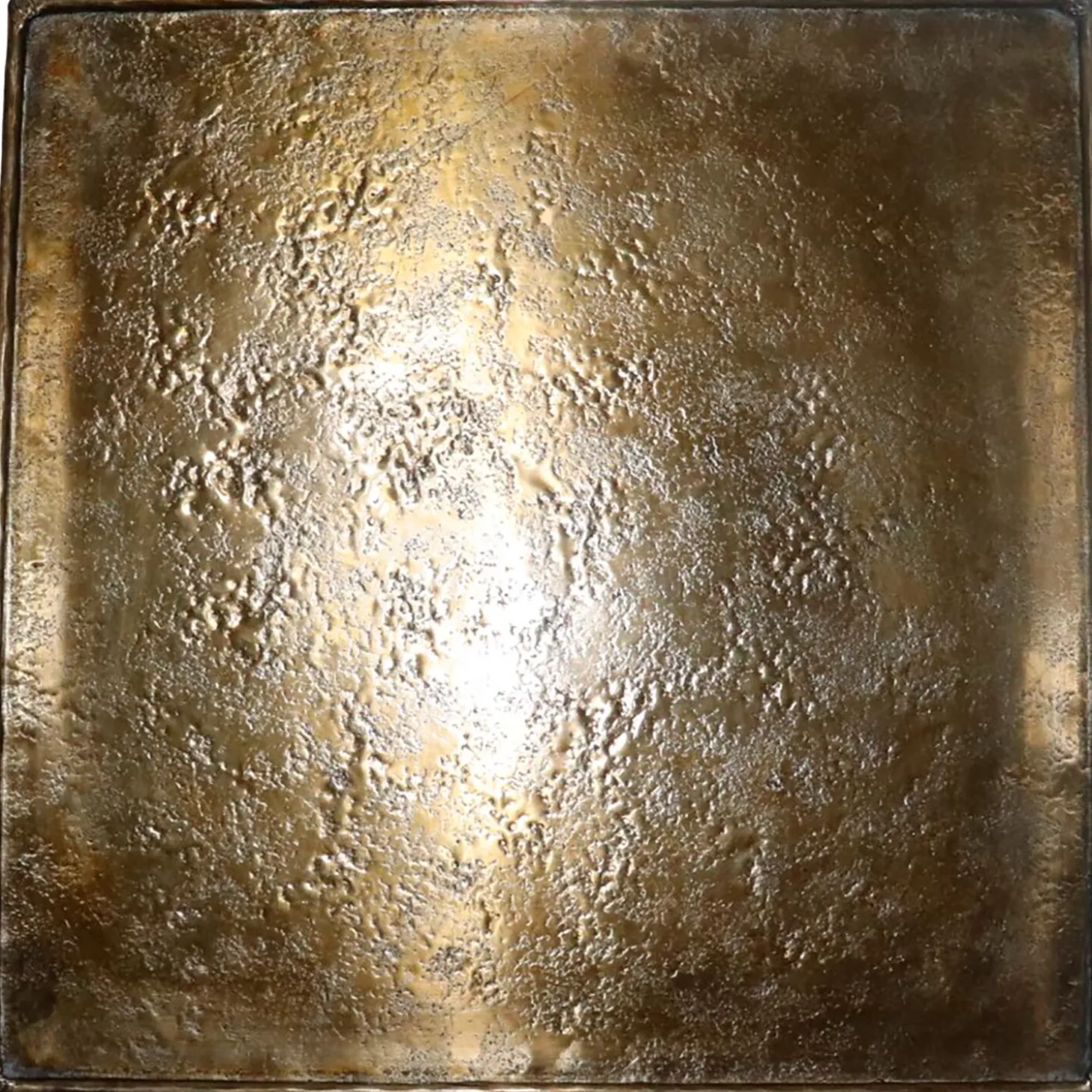 Decoratieschaal Trebbia 40 cm vierkant brons