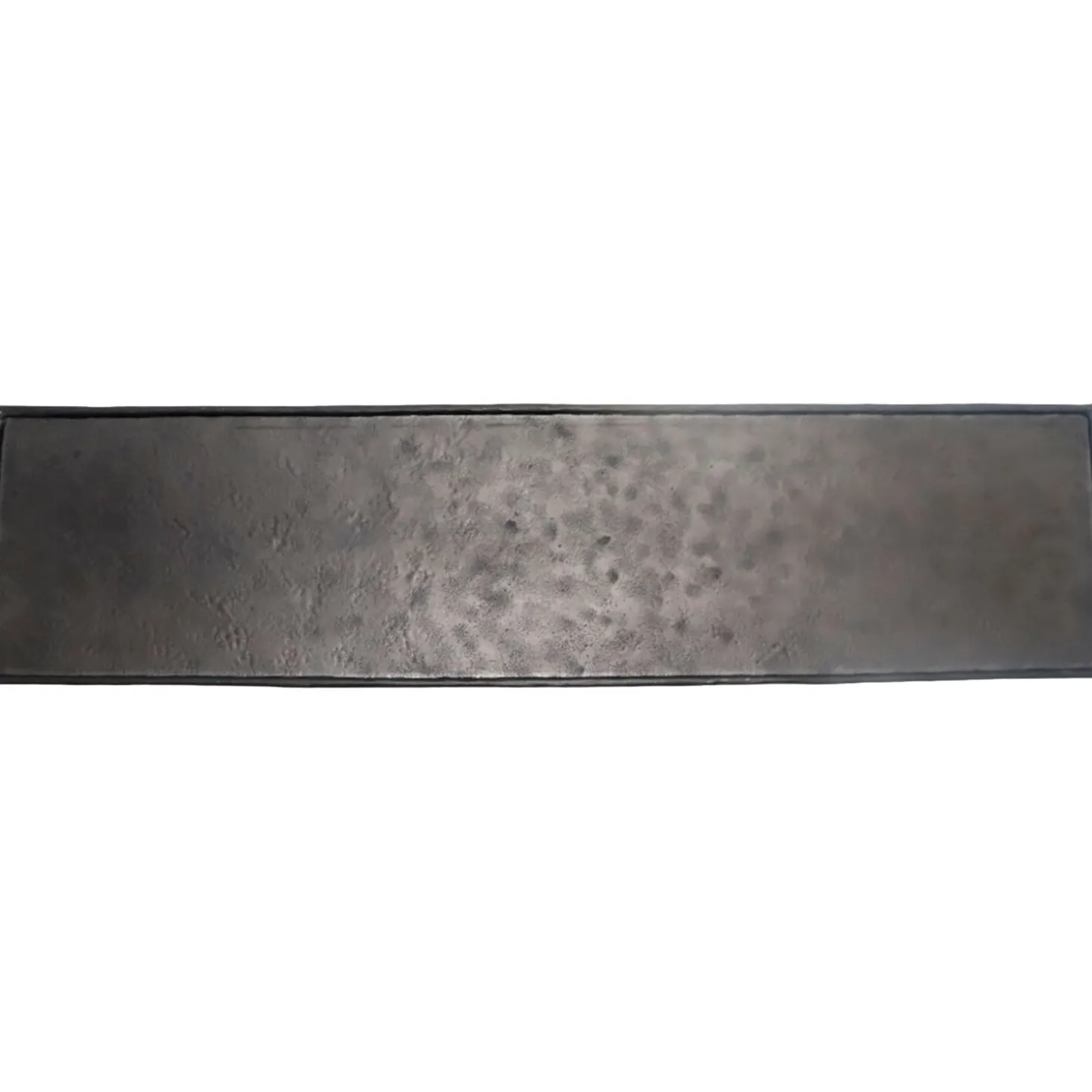Decoratieschaal Trebbia 15x60 cm rechthoekig zwart
