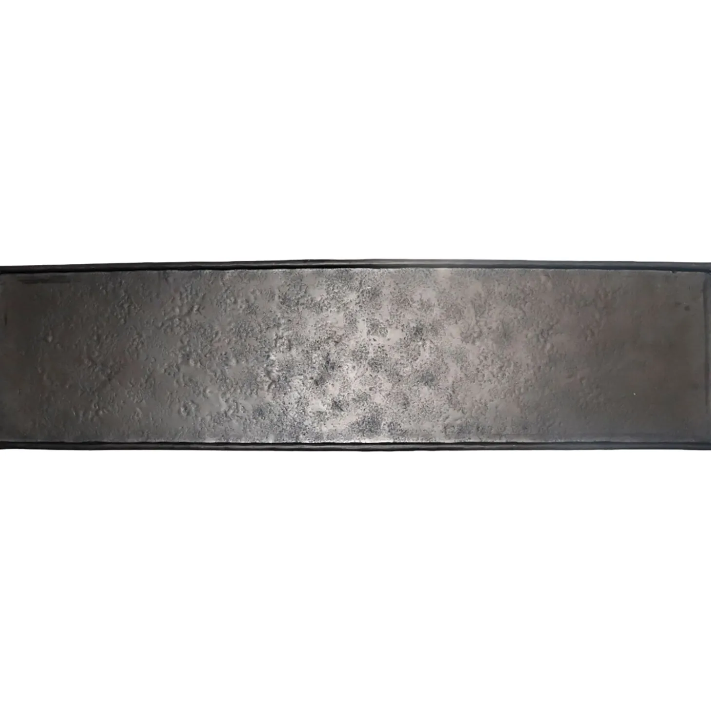 Decoratieschaal Trebbia 15x40 cm rechthoekig zwart