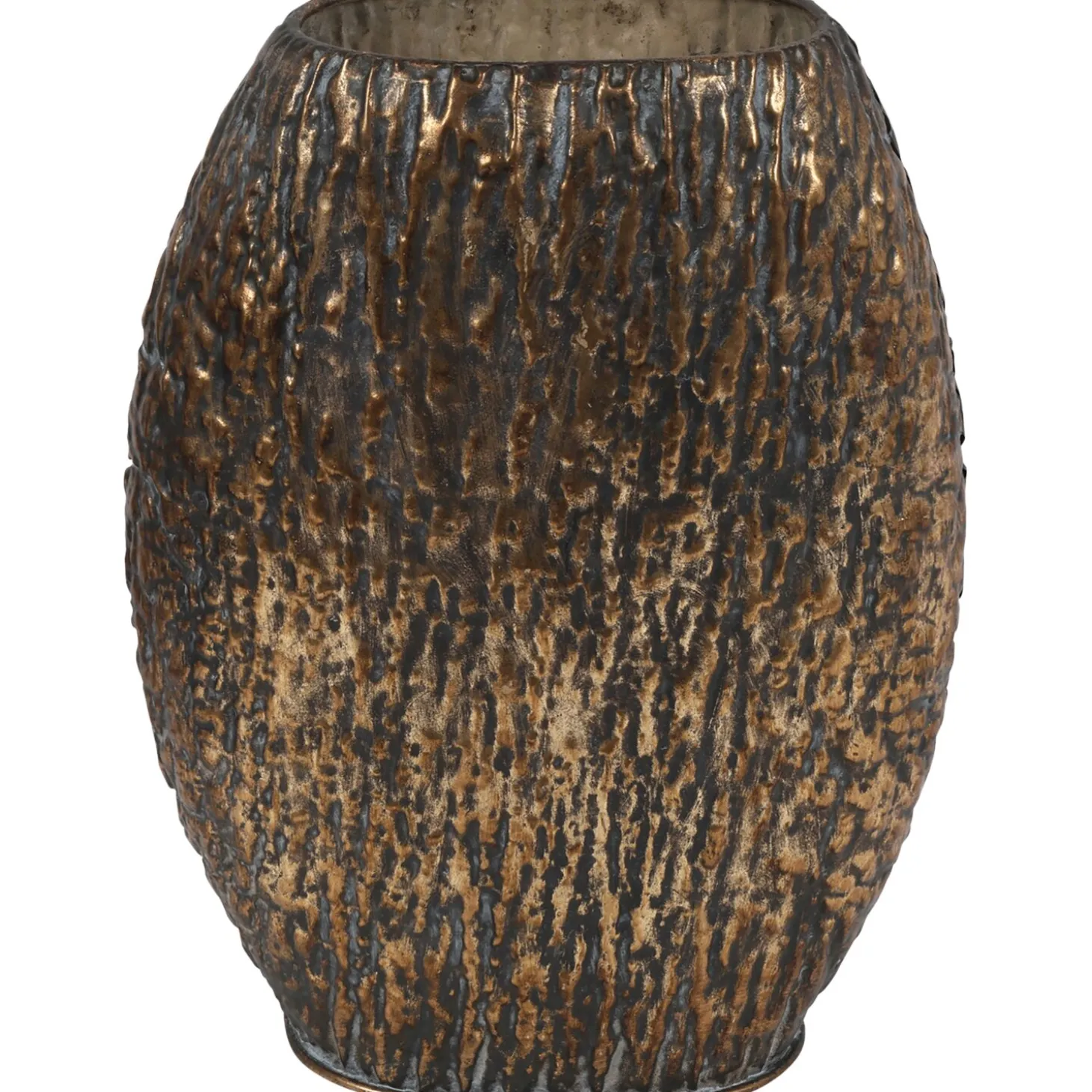 Decoratievaas Mingardo L brons ovaal