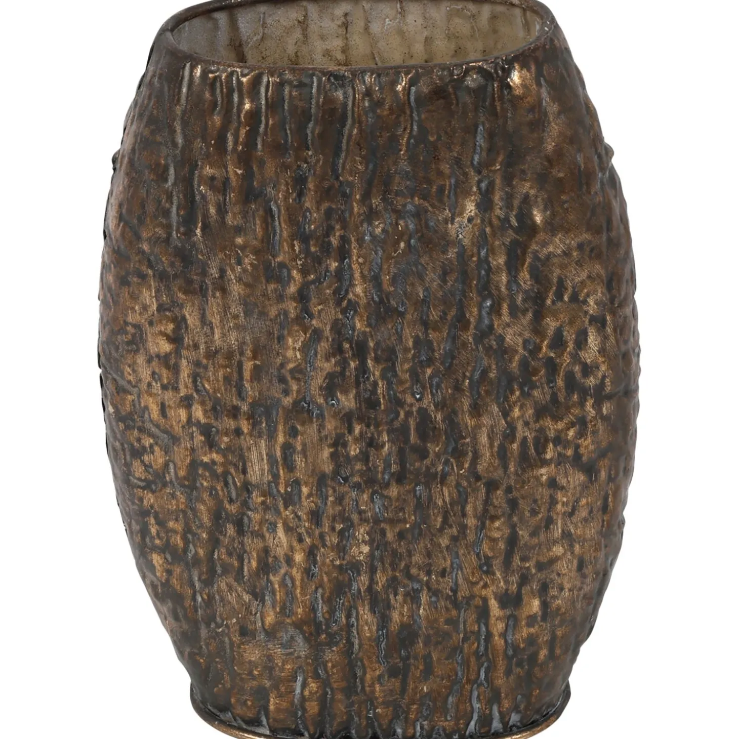 Decoratievaas Mingardo S brons ovaal