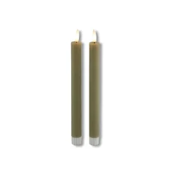 Dinerkaars Benevento LED large beige rond set van 2