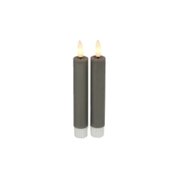 Dinerkaars Benevento LED small grijs rond set van 2