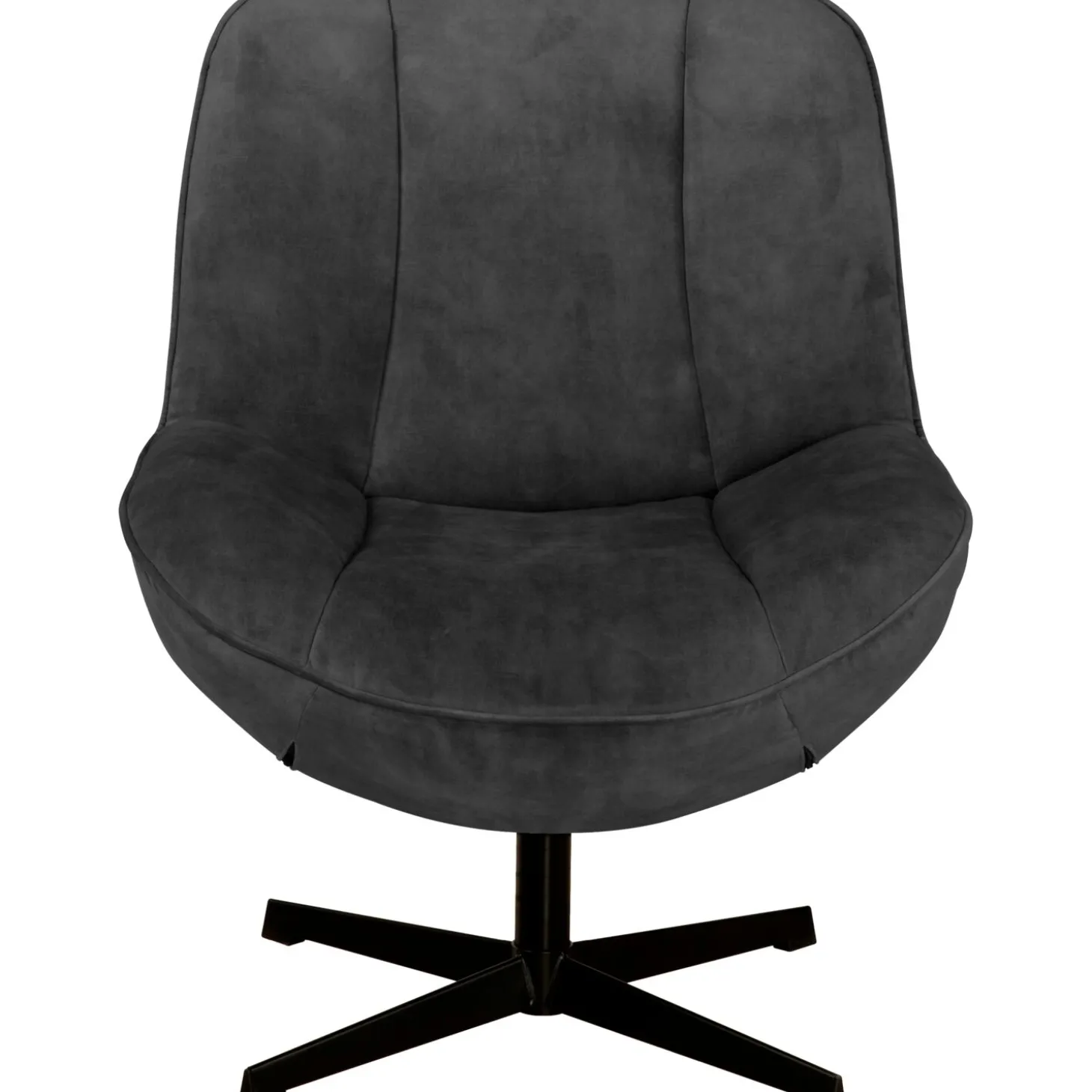 Draaifauteuil Fortenza Velvet antraciet
