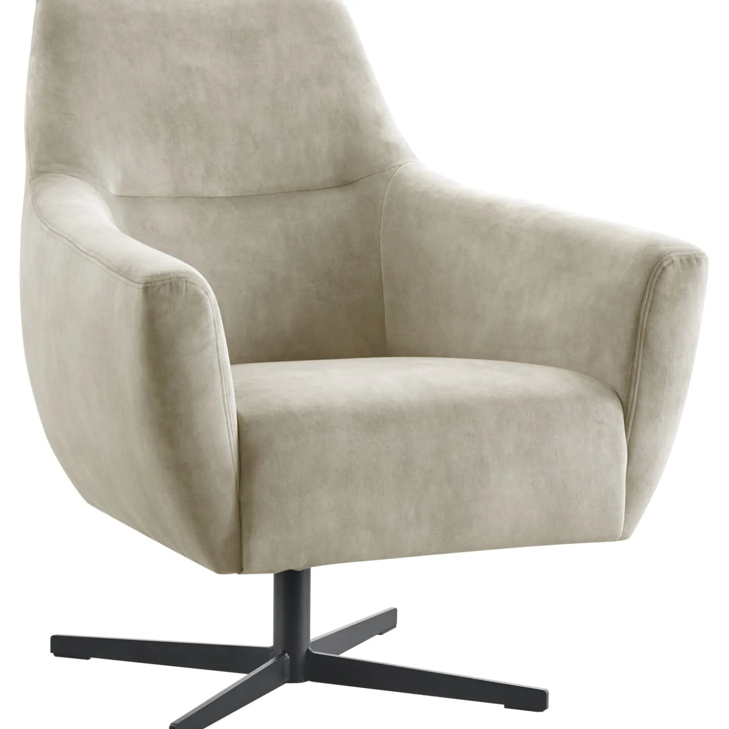 Draaifauteuil Gudo Velvet beige