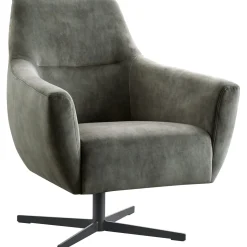 Draaifauteuil Gudo Velvet donkergroen