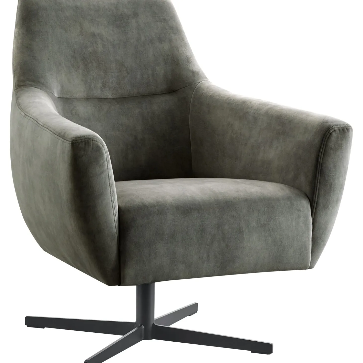 Draaifauteuil Gudo Velvet donkergroen