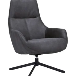 Draaifauteuil Vaneze Microleder antraciet
