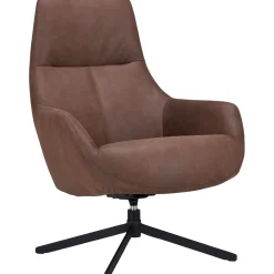 Draaifauteuil Vaneze Microleder bruin