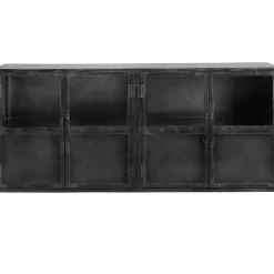 Dressoir CARPINO (180 cm) metaal glas