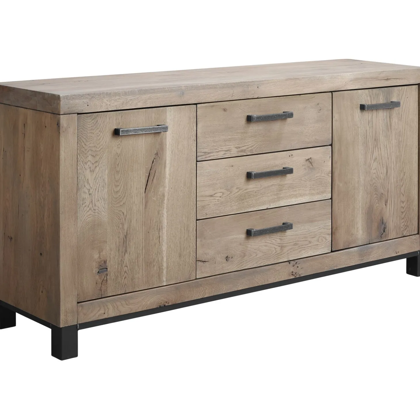 Dressoir HEVANO (162 cm) eikenhout moose