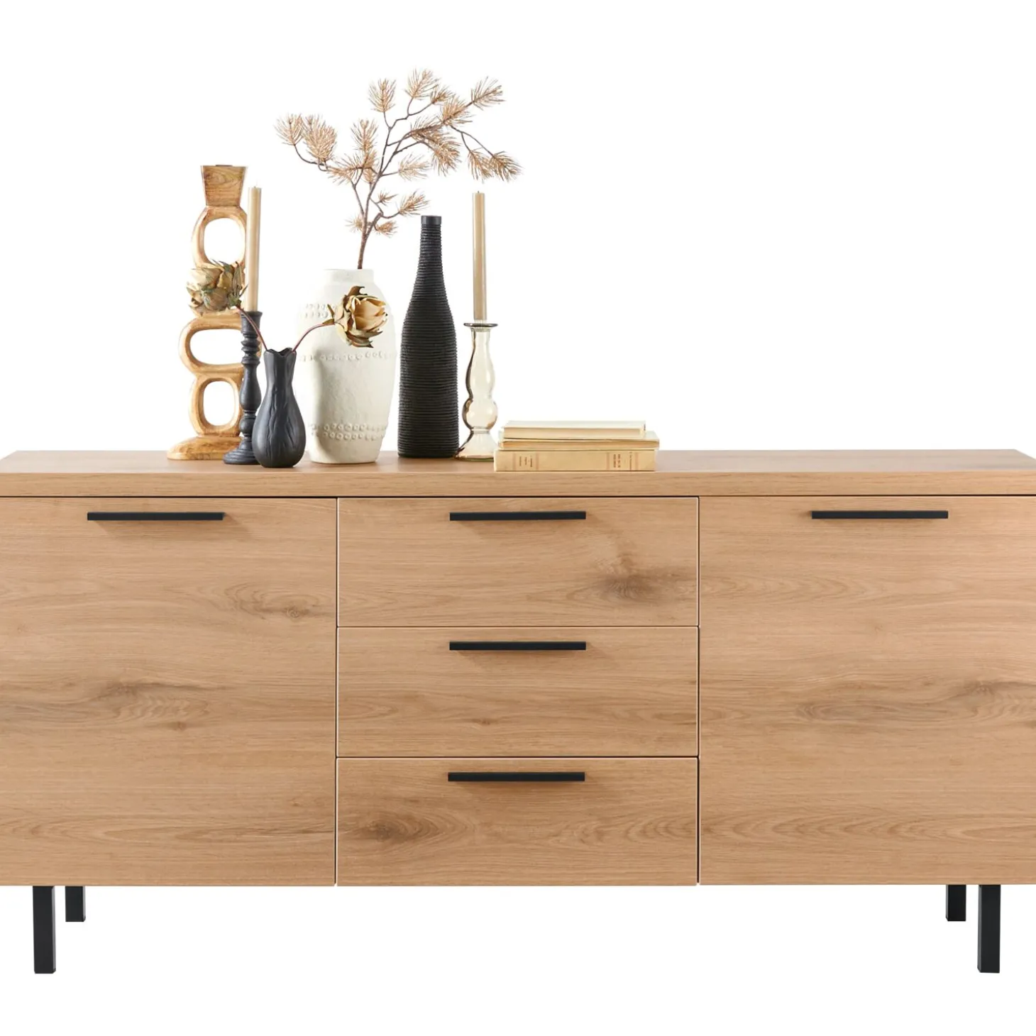 Dressoir Paranno 77x165x42 cm bruin