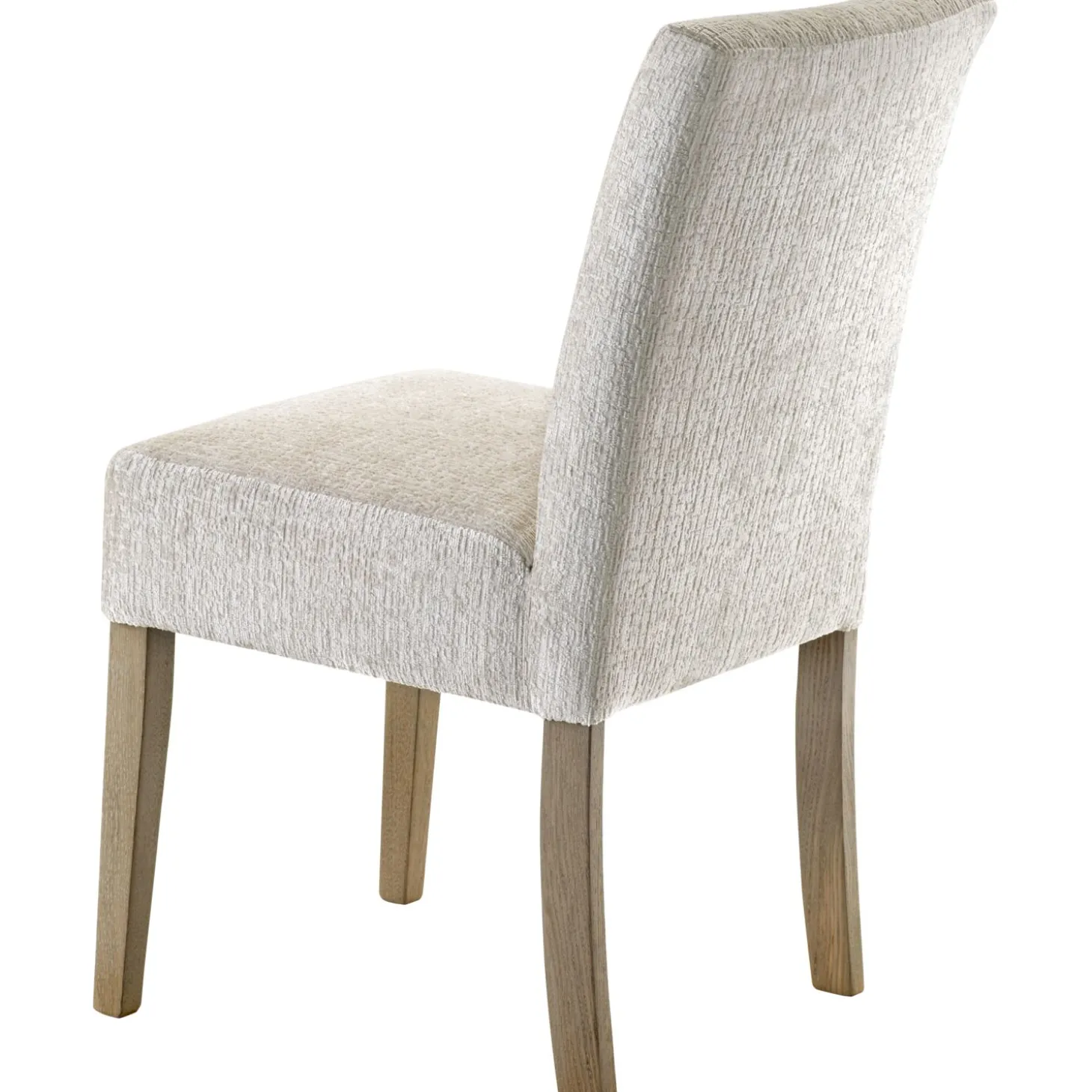 Eetkamerstoel Avanza Velvet ecru poot bruin
