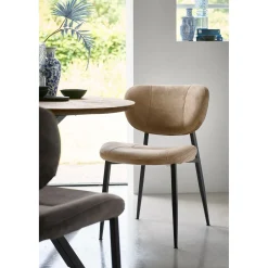 Eetkamerstoel Gomba Microvezel taupe