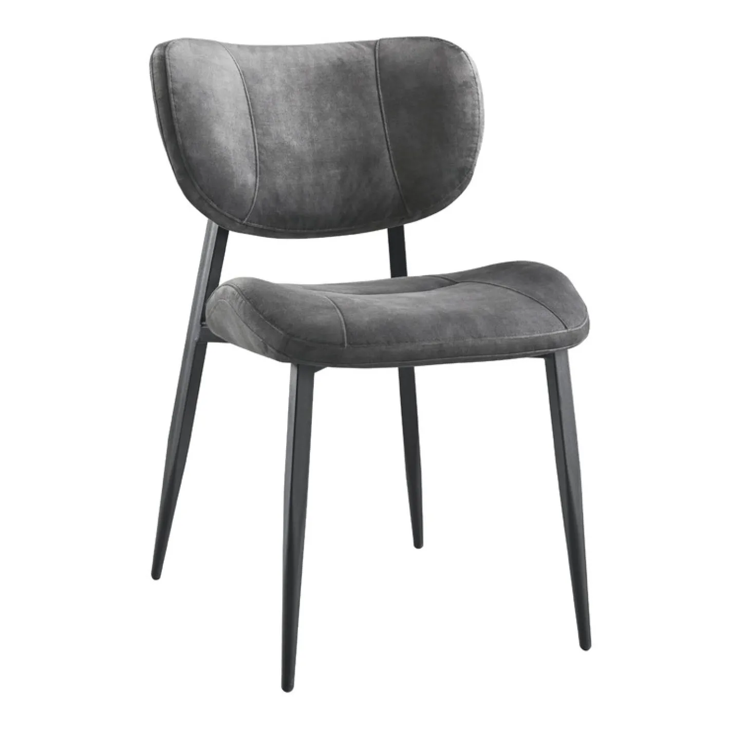 Eetkamerstoel Gomba Velvet antraciet