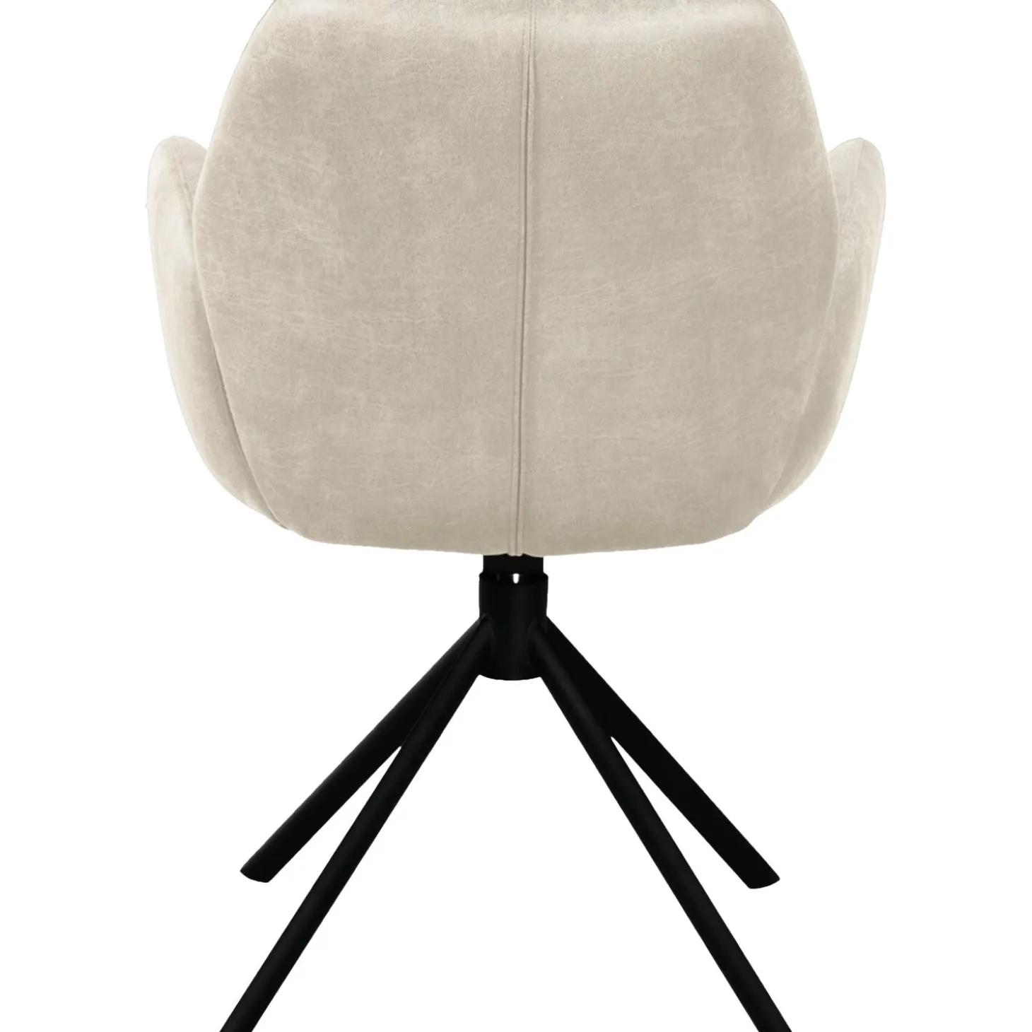 Eetkamerstoel Loranzo Draaibaar microvezel beige