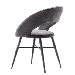 Eetkamerstoel Marasino Velvet antraciet