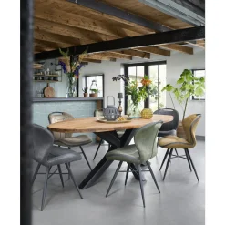 Eetkamerstoel Tantini Microvezel taupe