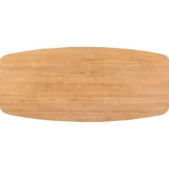 Eettafel Aska Teak 220x100 cm Deens ovaal naturel brushed