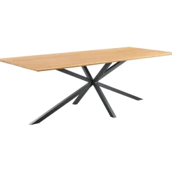 Eettafel Aska Teak 160x90 cm rechthoekig naturel brushed