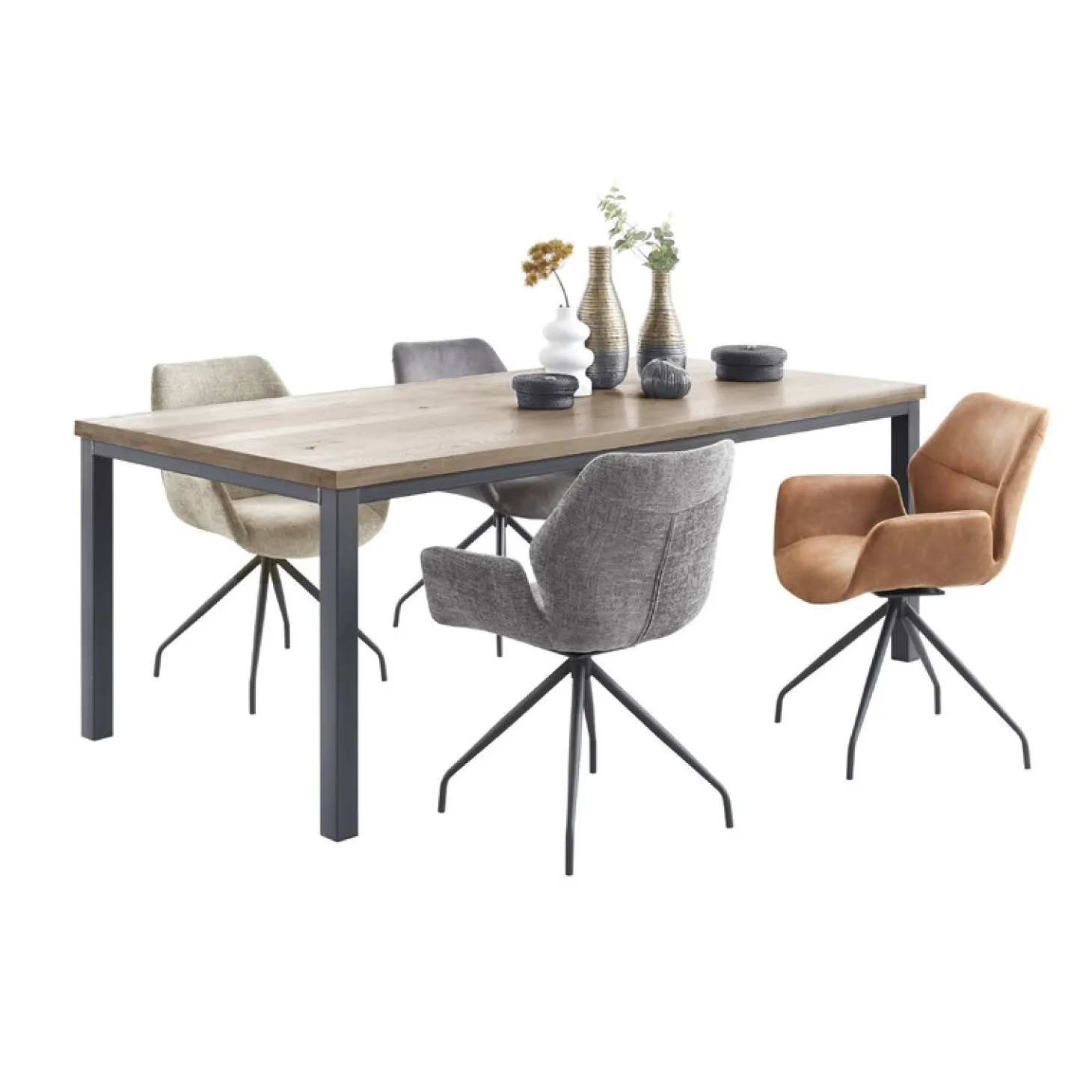 Eettafel Hevano Eikenhout 190x95 cm rechthoekig