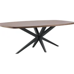 Eettafel Mascaro 250x128 cm Deens ovaal dark mango