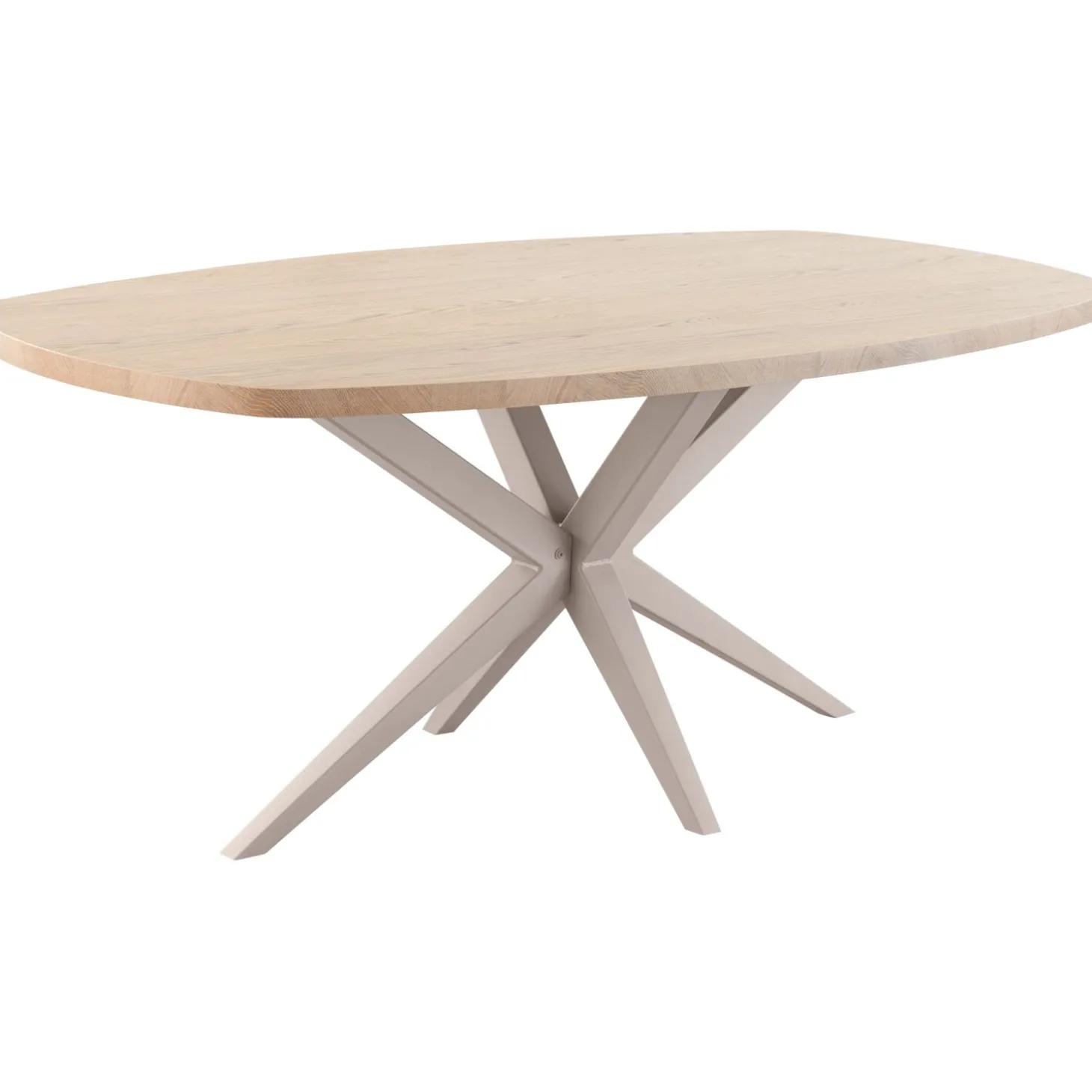 Eettafel Mascaro 160x92 cm Deens ovaal misty oak