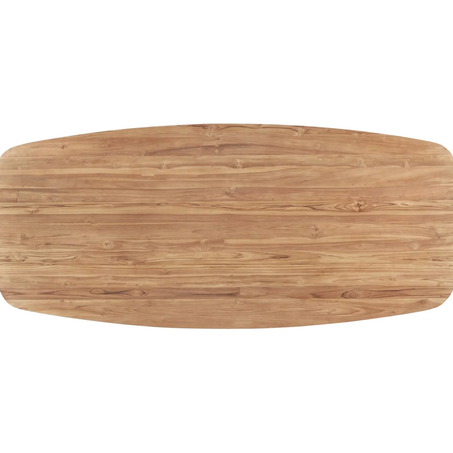Eettafel Romaro Teakhout 220x100 cm Deens ovaal mix rough