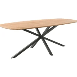 Eettafel Romaro Teakhout 260x110 cm Deens ovaal mix rough