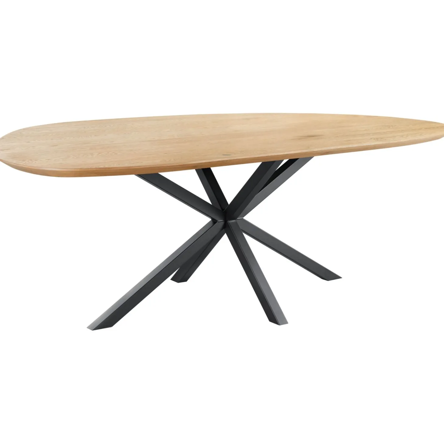 Eettafel Tavolo Eikenhout 230x115 cm kiezel bruin