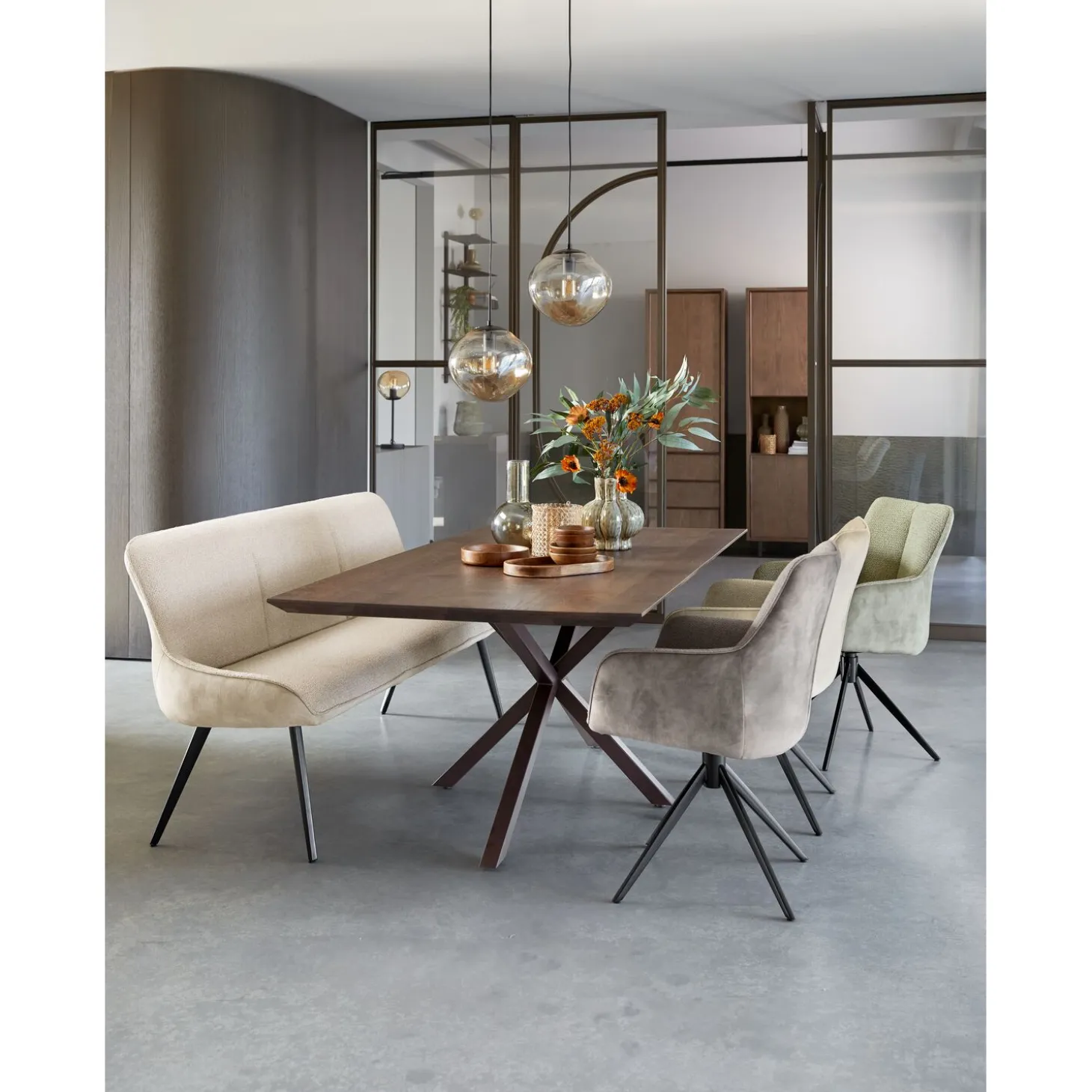 Eettafel Tavolo Eikenhout 200x100 cm rechthoekig donkerbruin