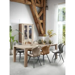 Eettafel Valvola 190x95 acaciahout smoked brown