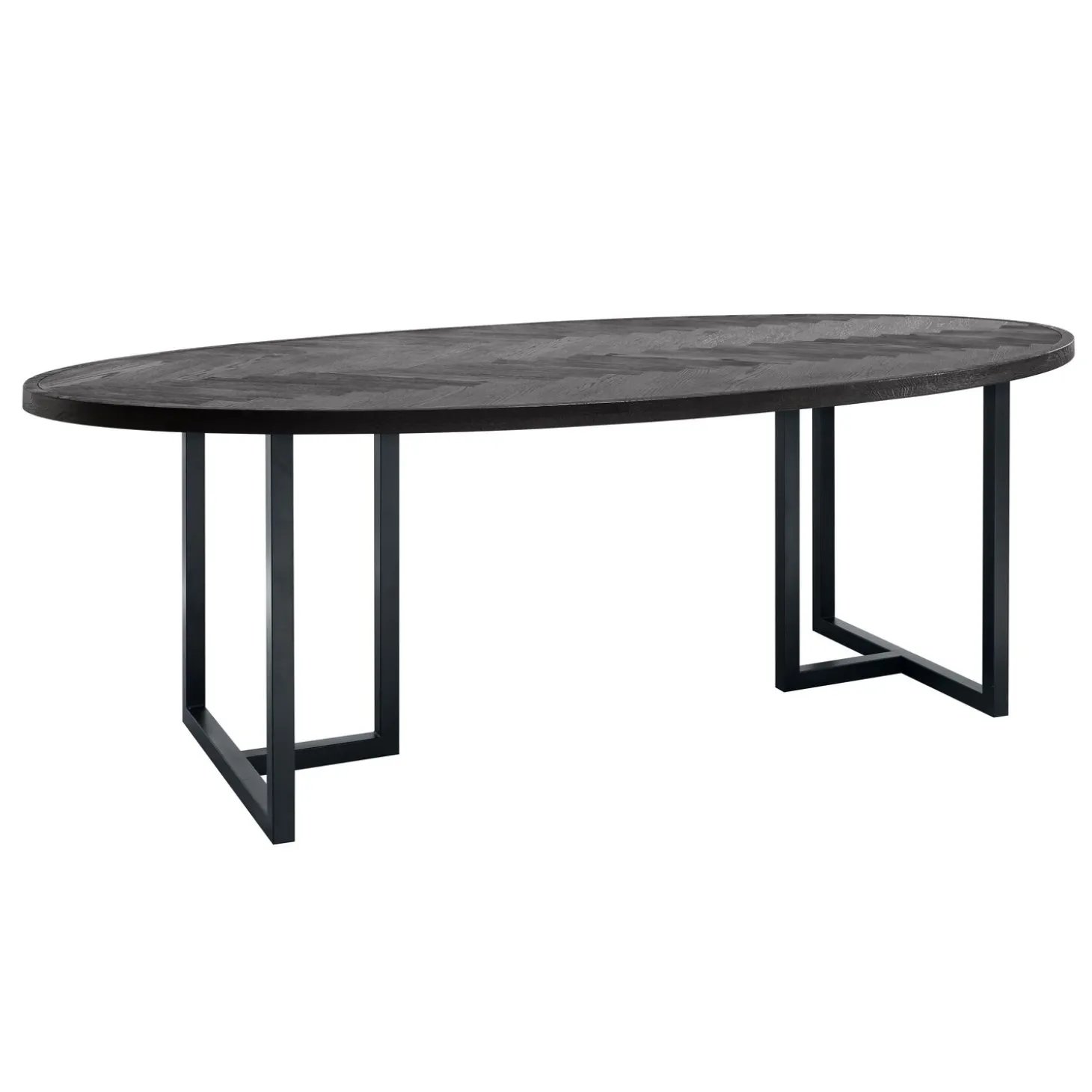 Eettafel Vinito 200x100 cm eikenfineer zwart