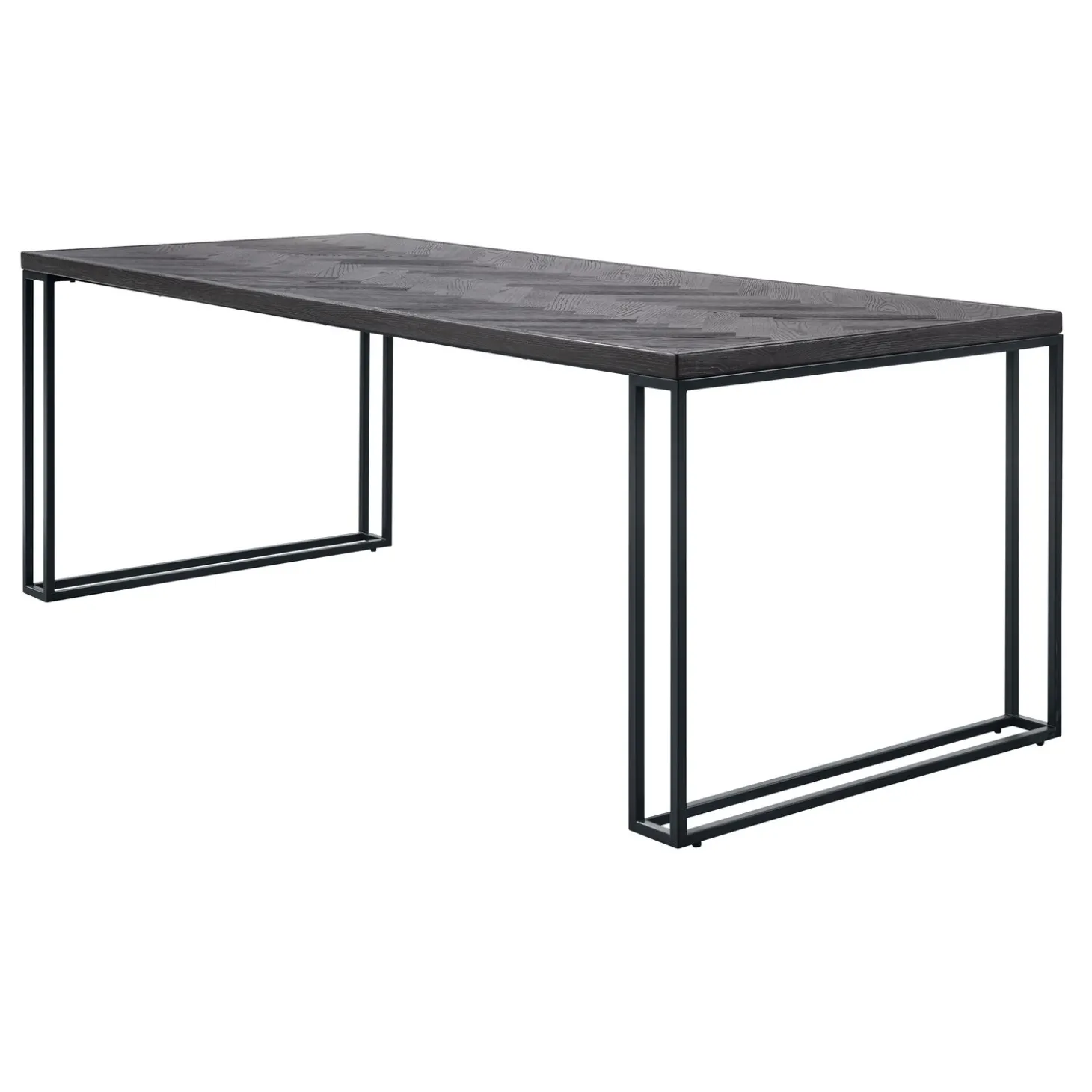 Eettafel Vinito 220x95 eiken fineer zwart
