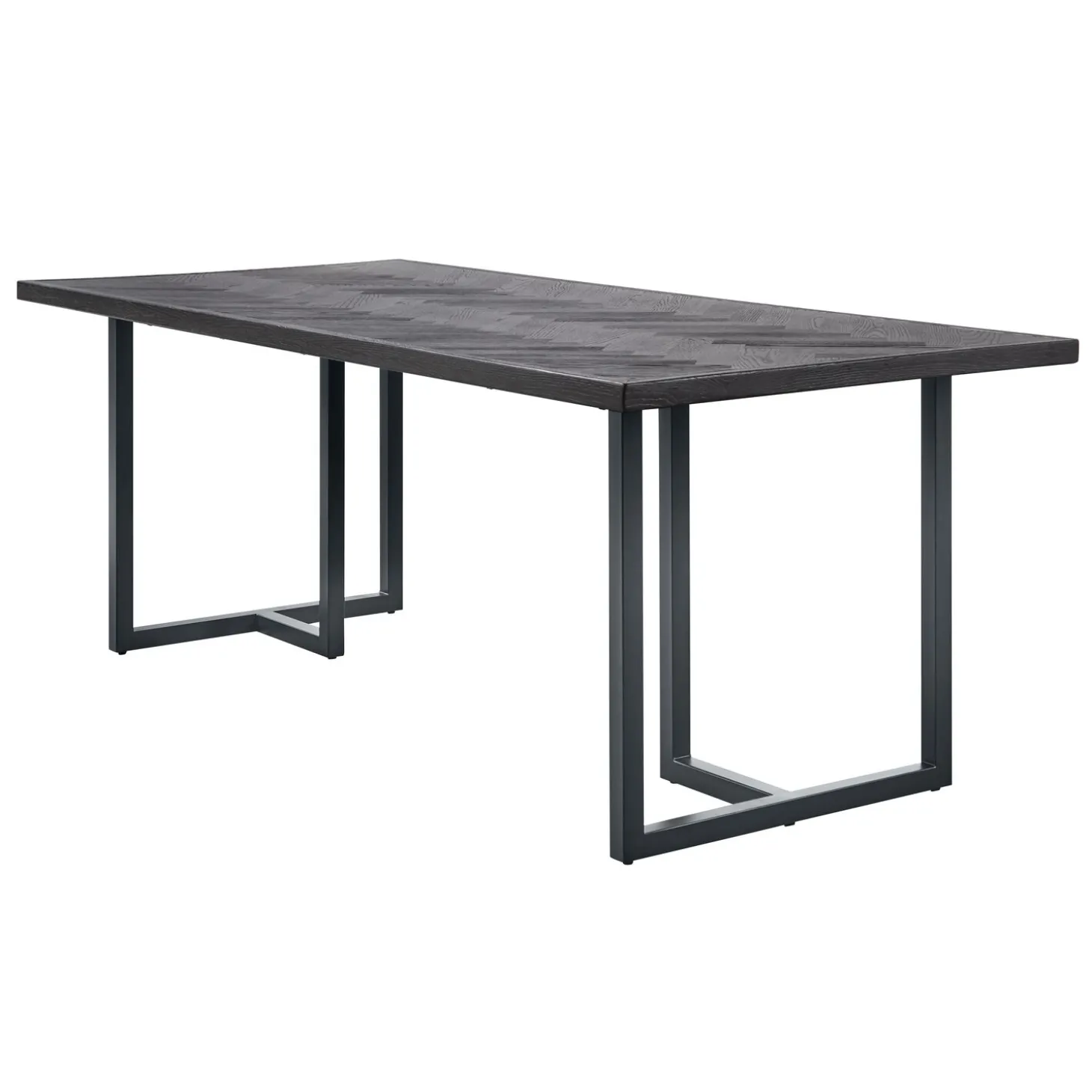 Eettafel Vinito 220x95 eiken fineer zwart