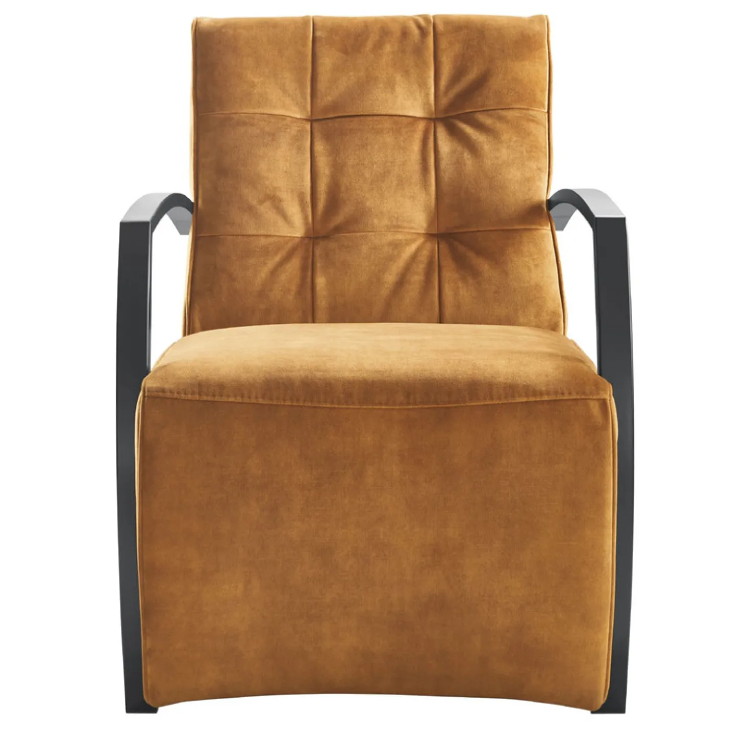 Fauteuil Metal Cognac