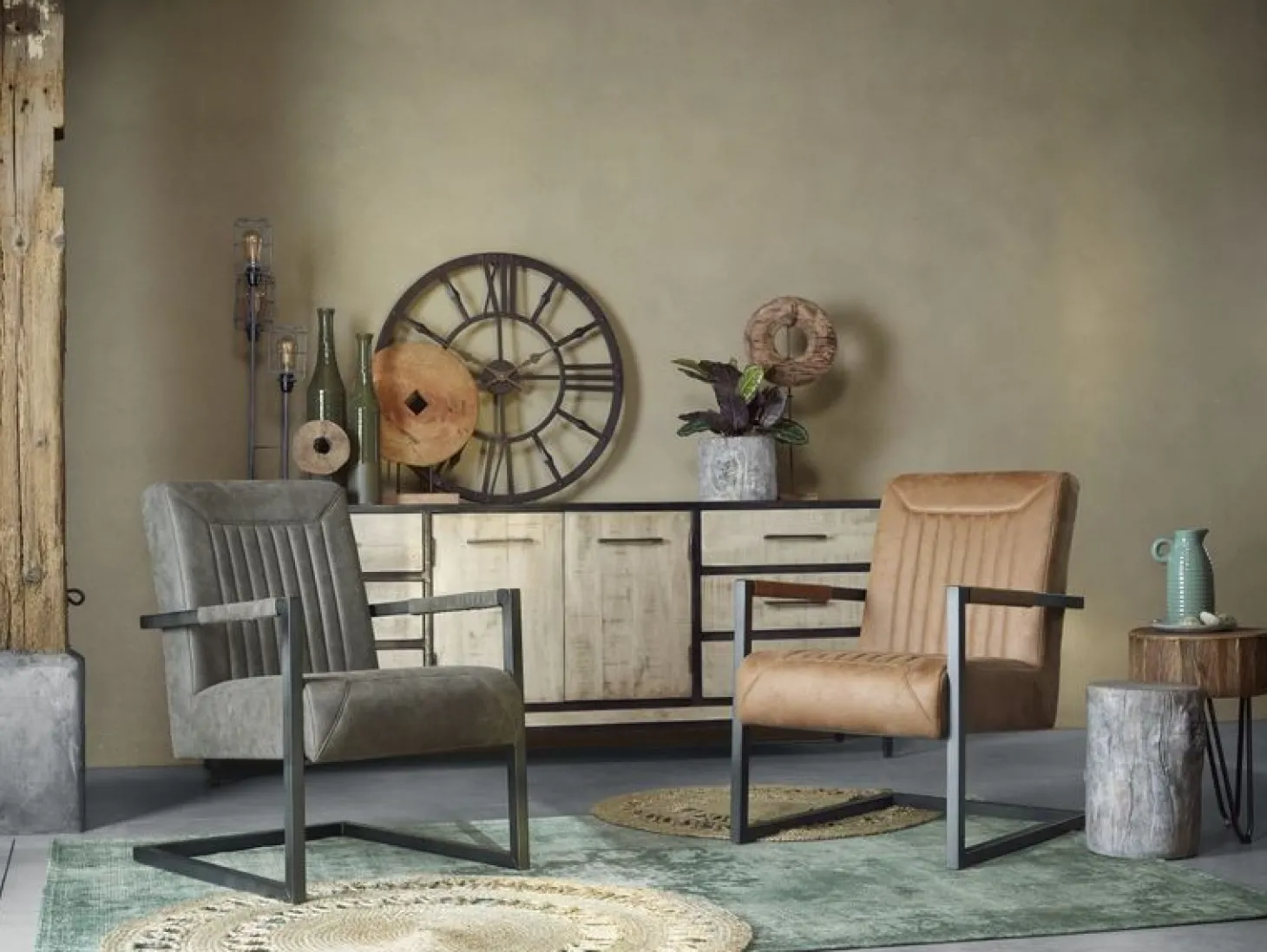 Fauteuil PARANTINO Stof taupe