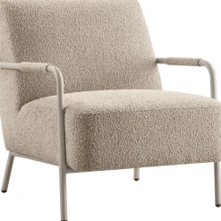 Fauteuil Posano Bouclé beige
