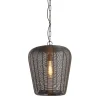 Hanglamp Barzio Mat zwart rond 31cm 1-lichts