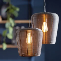 Hanglamp Barzio Mat zwart rond 23cm 1-lichts